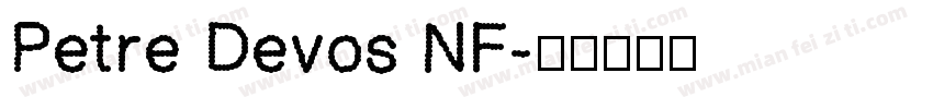 Petre Devos NF字体转换